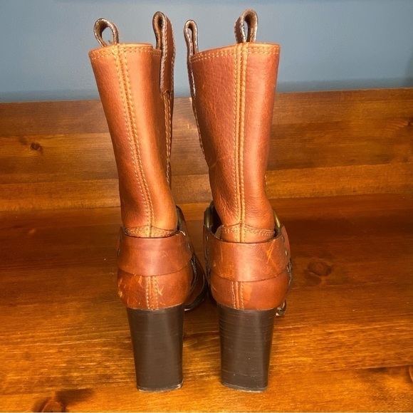 Michael Kors Collection Leather Cowboy Boots size 7.5 Made in Italy - Picture 10 of 17